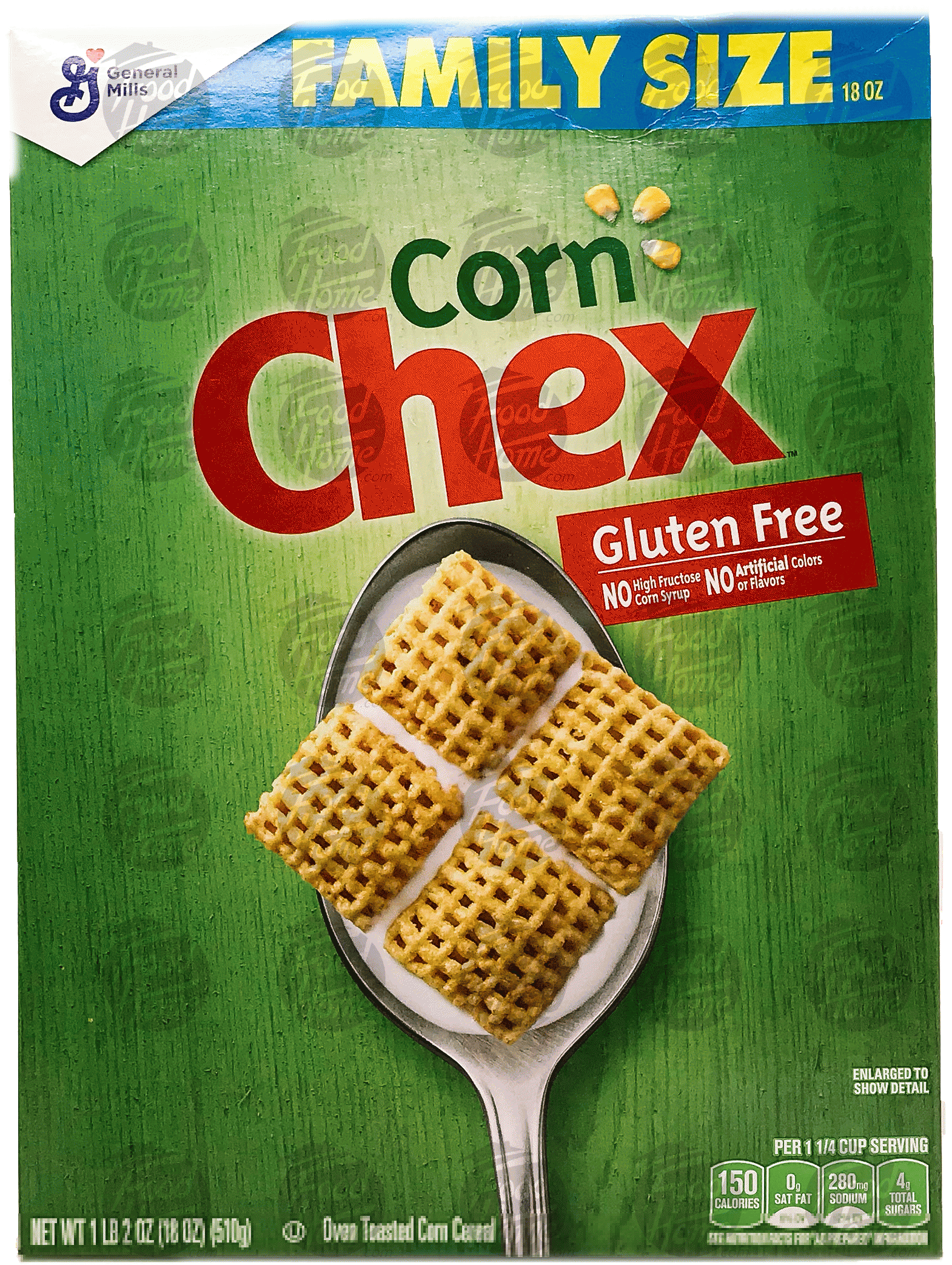 Chex Family Size oven toasted corn cereal, box Full-Size Picture